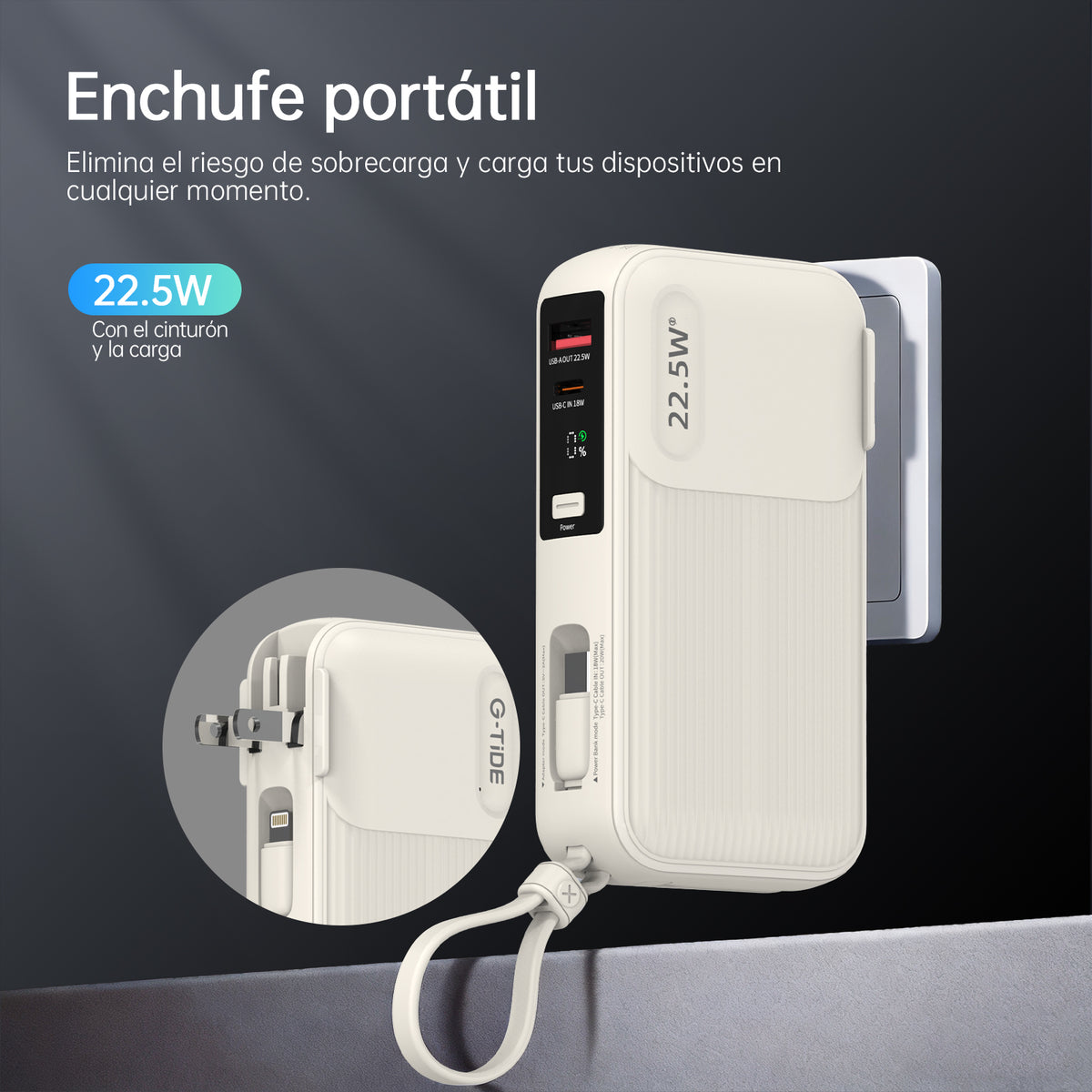 Power Bank G-Tide Traveler 1 – vista 3