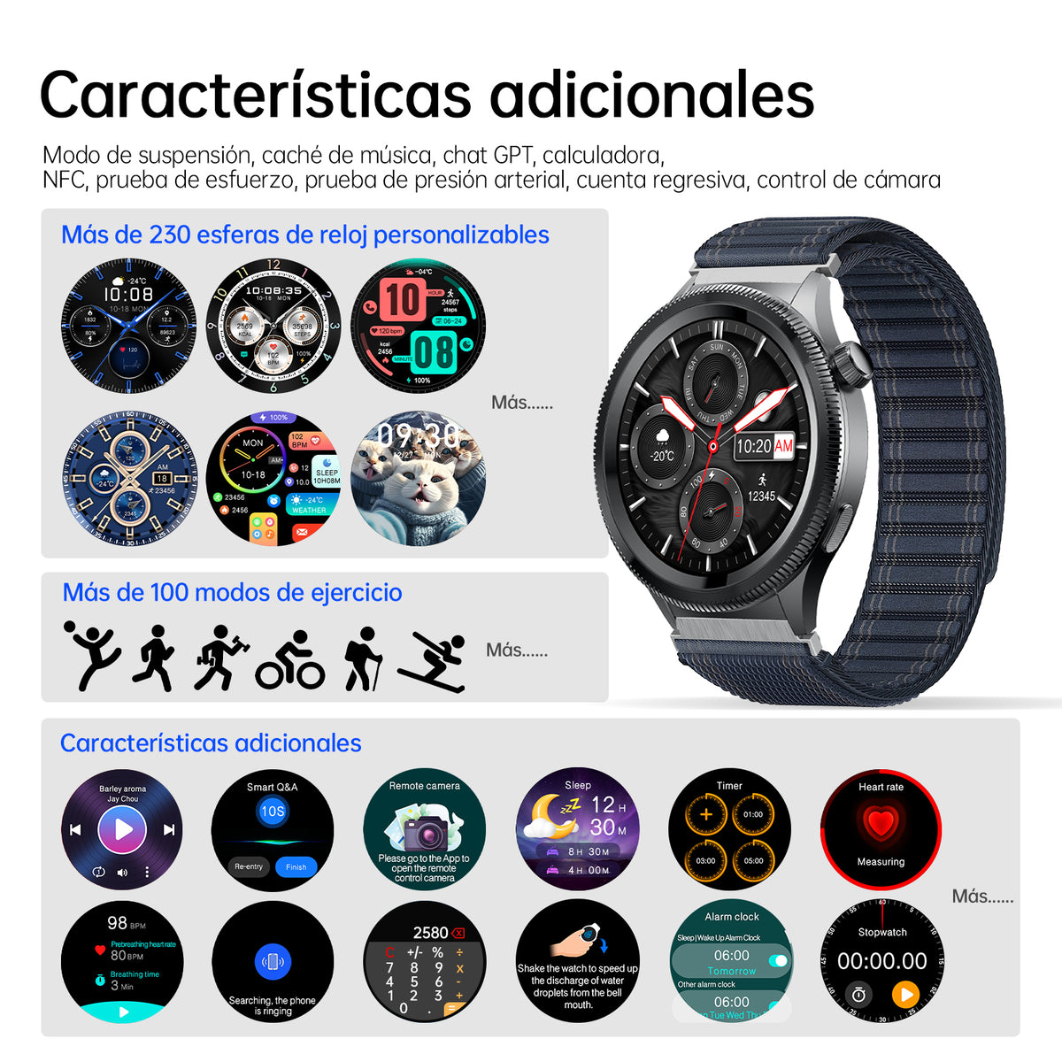 Smart Watch G-TIDE R8 Pro – vista 3