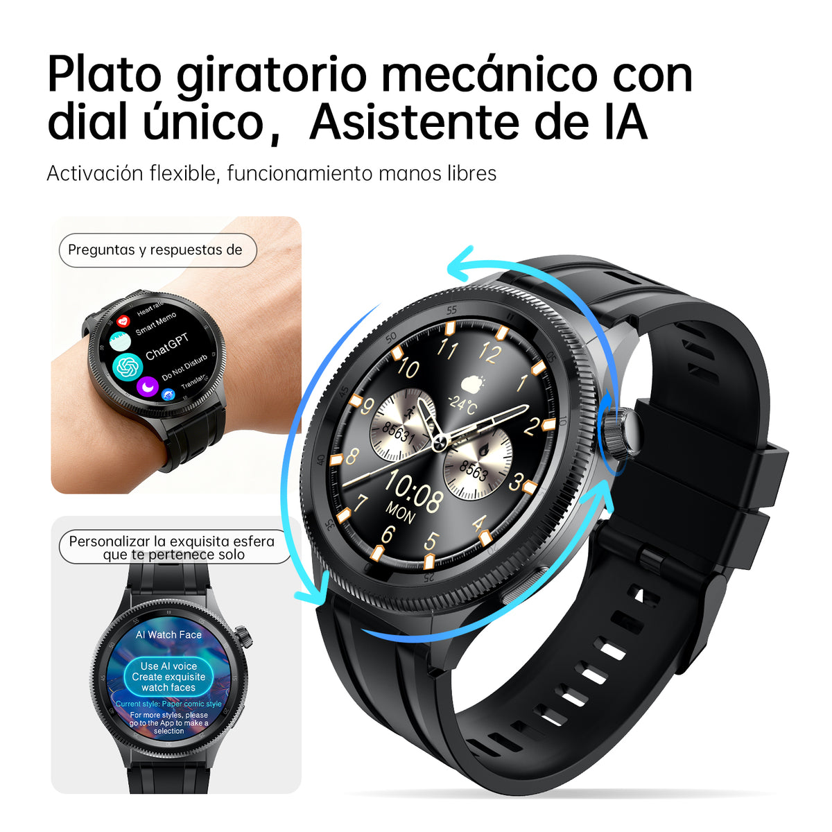 Smart Watch G-TIDE R8 Pro – vista 4