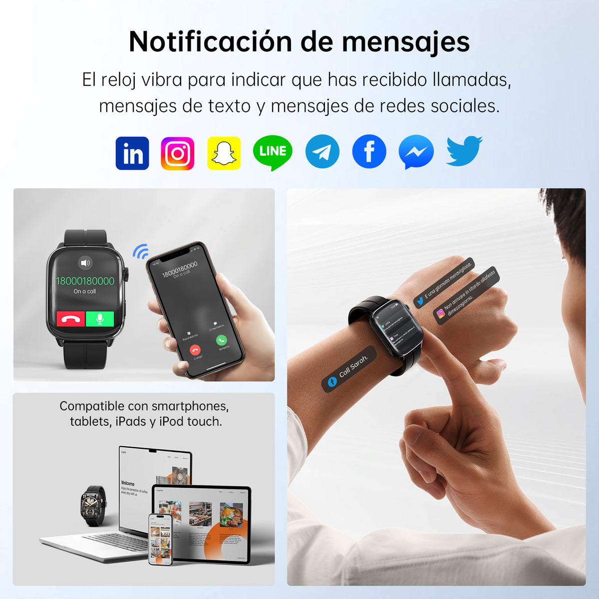 Smart Watch G-TIDE S6 Pro – vista 4