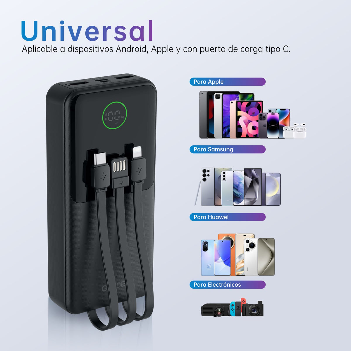 Power Bank G-Tide Easy 2 – vista 4
