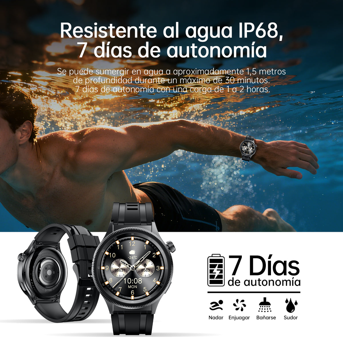 Smart Watch G-TIDE R8 Pro – vista 2