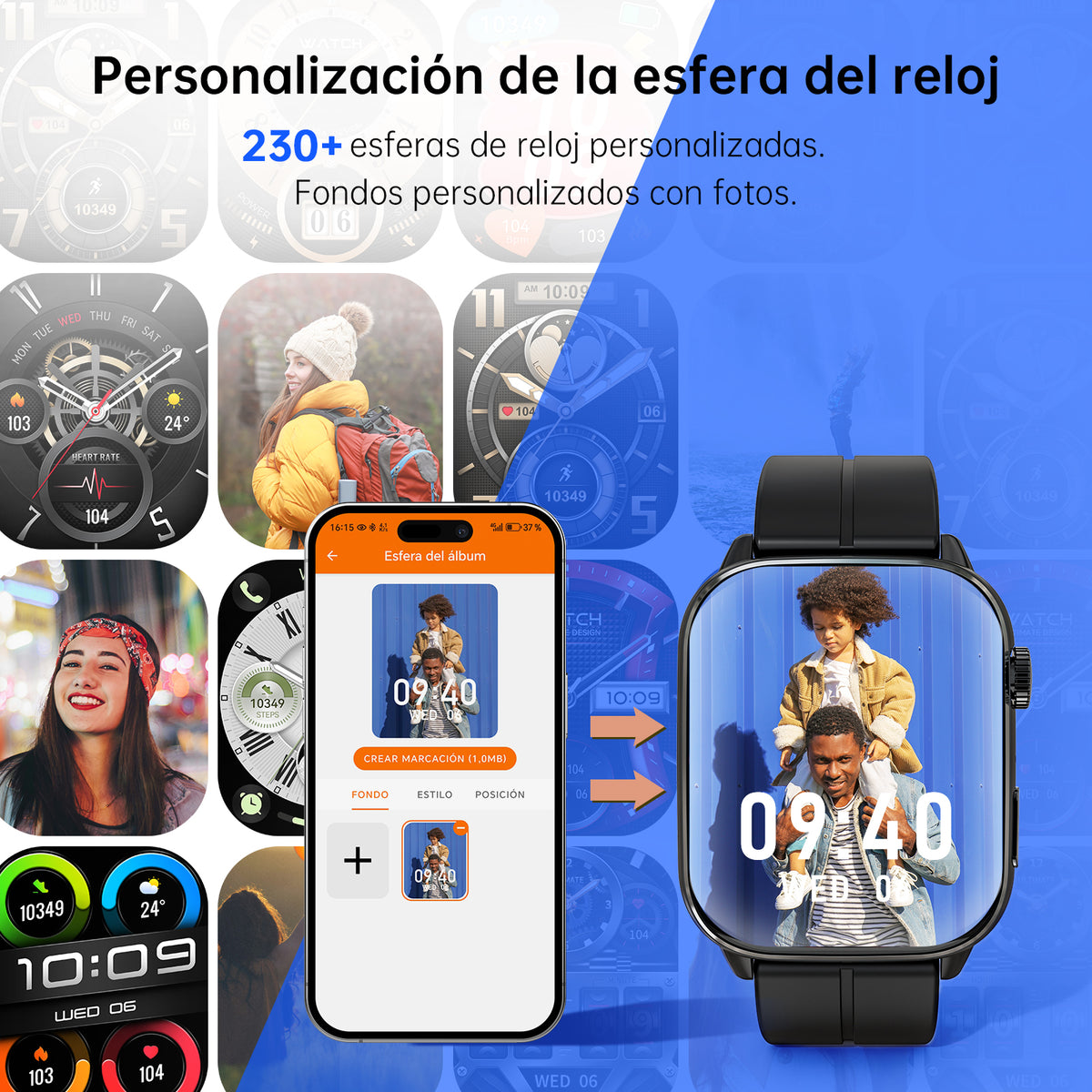Smart Watch G-TIDE S6 Pro – vista 2
